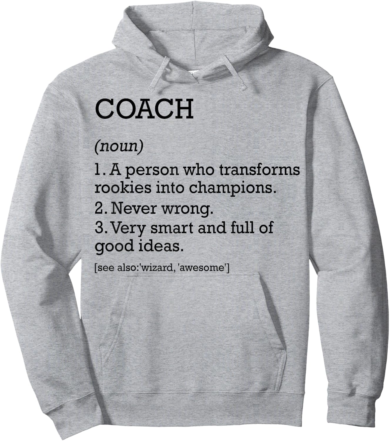 Coach Job Definition personnalisée Funny Coach Hoodie - Hoodie | Ash