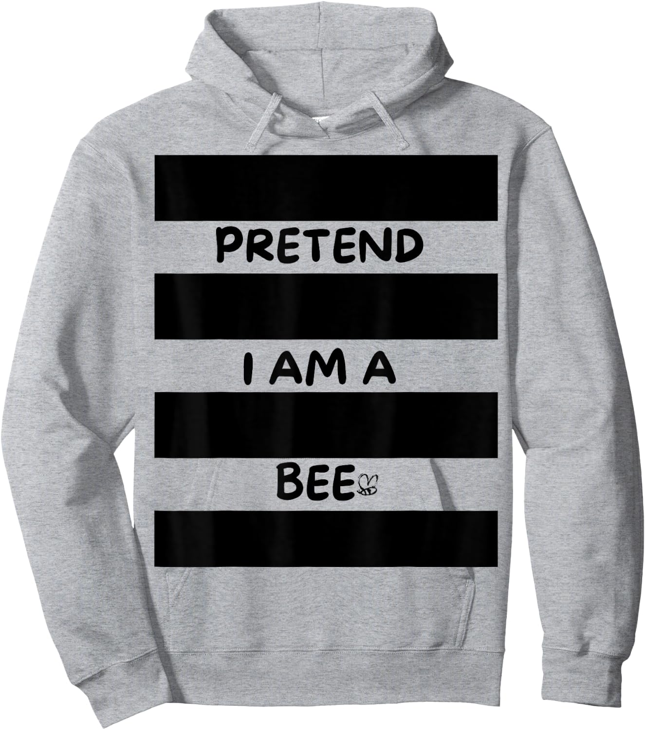 Pretend I am a bee, Bee Costume Halloween Hoodie - Hoodie | Ash