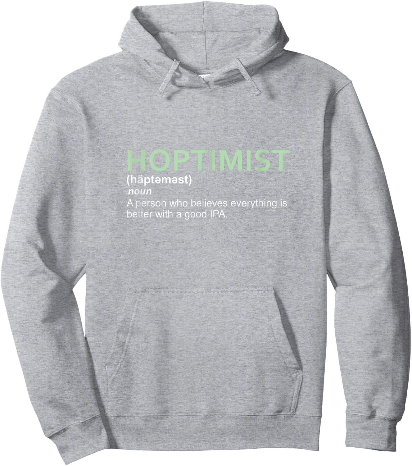 Original HOPTIMIST Definition IPA Hoodie - Hoodie | Ash