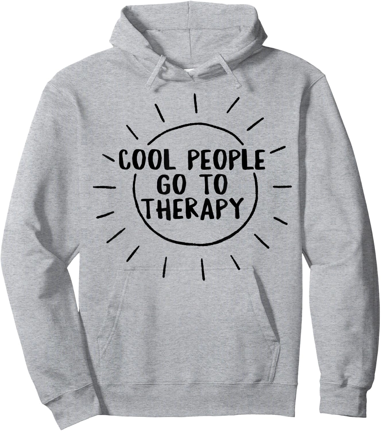 Mental Health Cool People Go To Therapy Awareness Therapist Hoodie - Hoodie | Ash