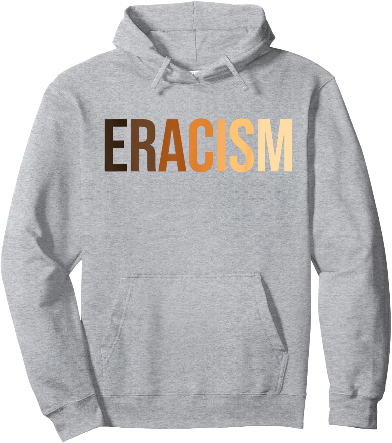 anti-racism uprising Human Rights "ERACISM" Hoodie - Hoodie | Ash