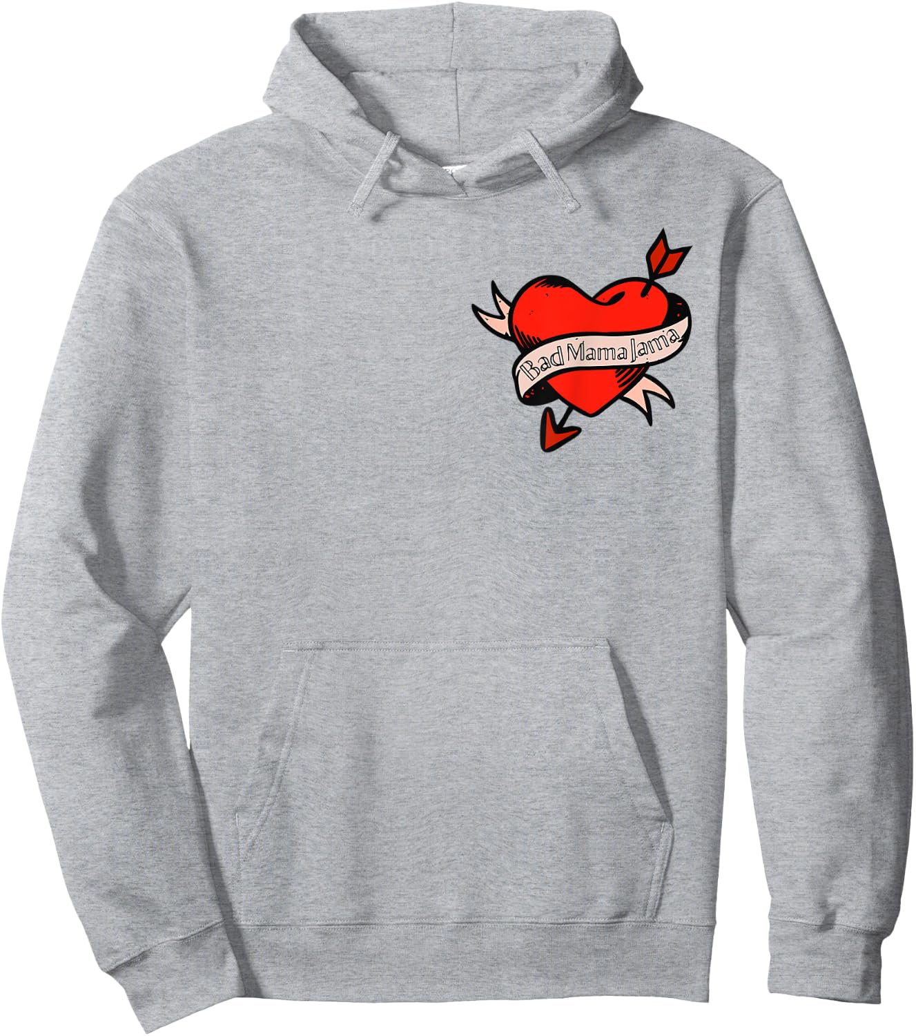 Retro Bad Mama Jama Hoodie - Hoodie | Ash