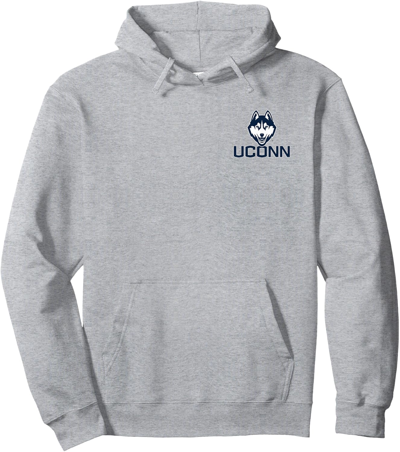Connecticut Huskies Front/Back Basketball Red Licensed Hoodie - Hoodie | Ash