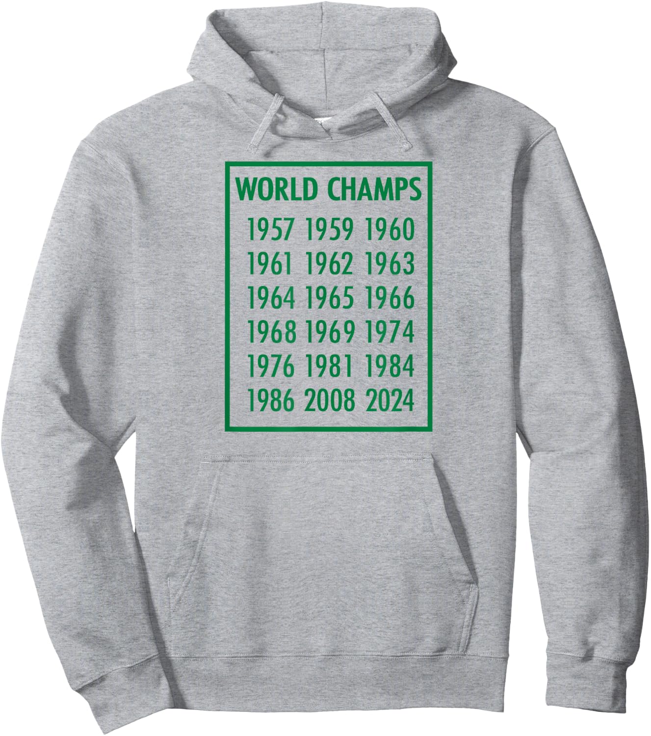18-Time World Champions - Boston Basketball Hoodie - Hoodie | Ash
