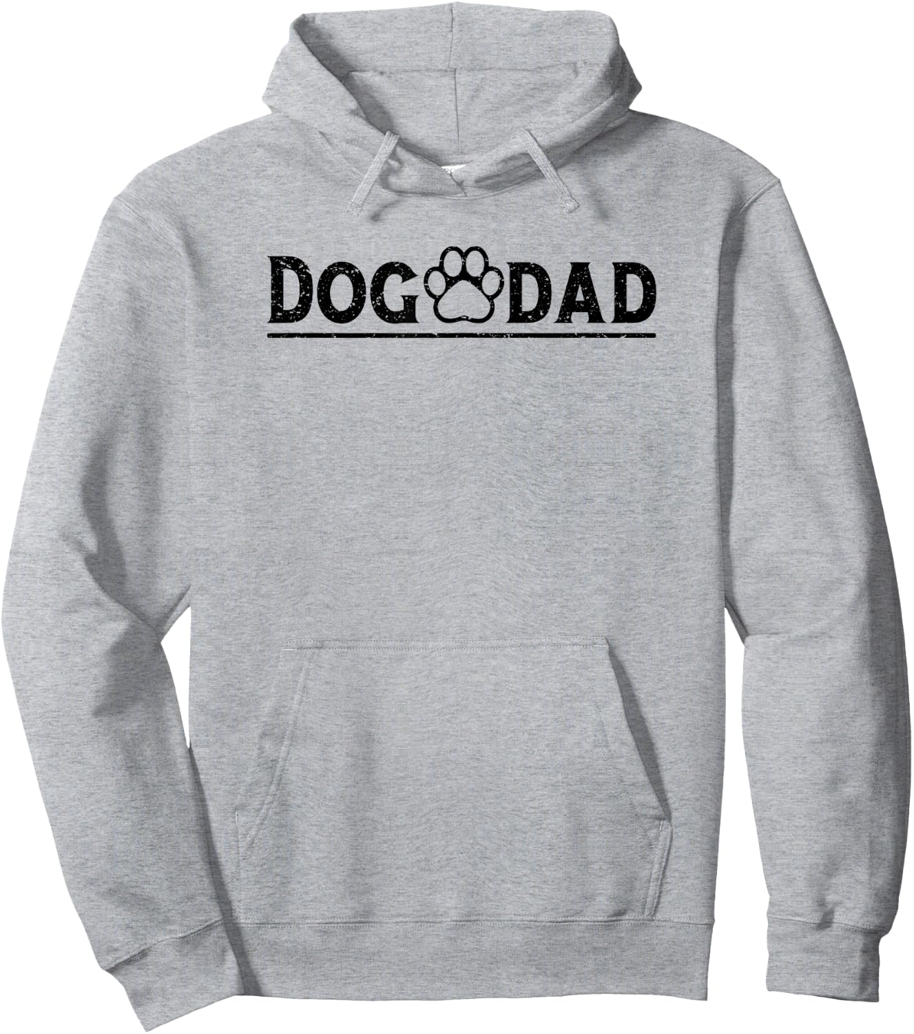 Dog Dad Funny Dog Paw Dog Father Dad Owner Father's Day Hoodie - Hoodie | Ash