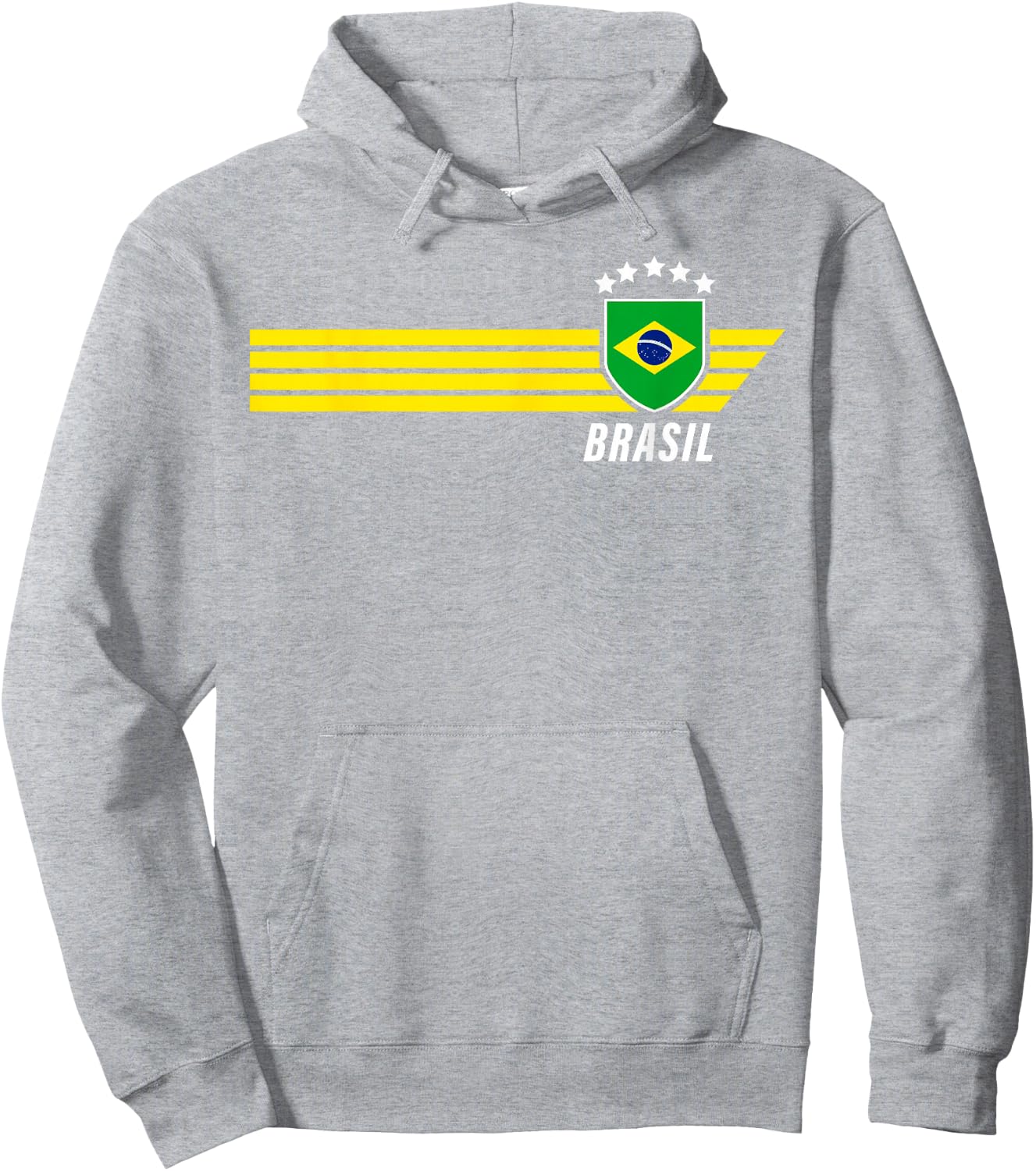 Brasilien Brasilien Seleção Brazilian Fußball Fan Trikot Hoodie - Hoodie | Ash