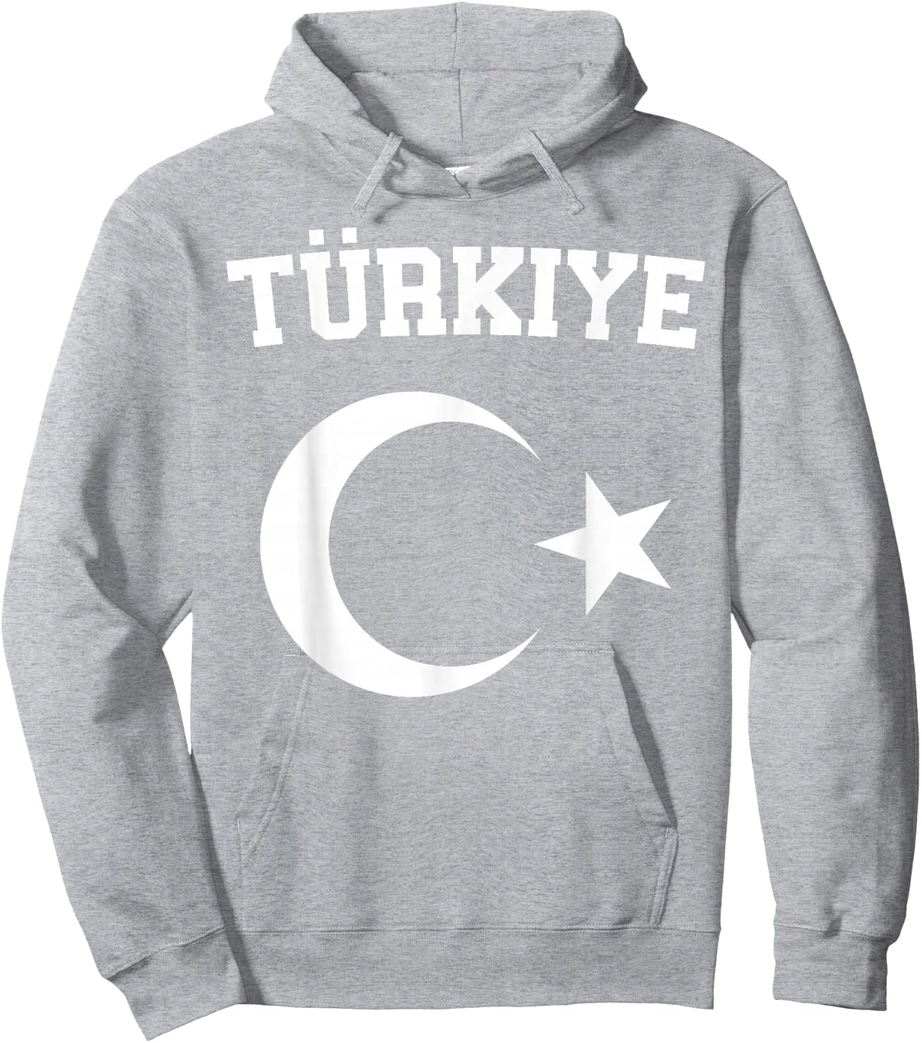 Turkish Flag Türkiye Bayragi Half Moon and Star Turkey , red Hoodie - Hoodie | Ash
