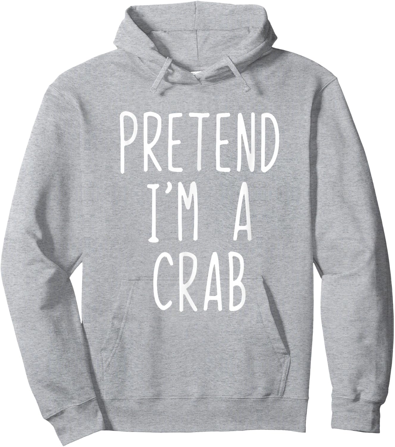 Pretend I'm Crab Costume Halloween Funny Lazy Adult Kids Hoodie - Hoodie | Ash