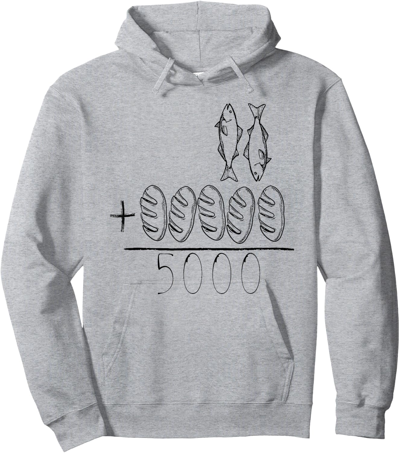 Jesus Feeds the 5000 Hoodie - Hoodie | Ash