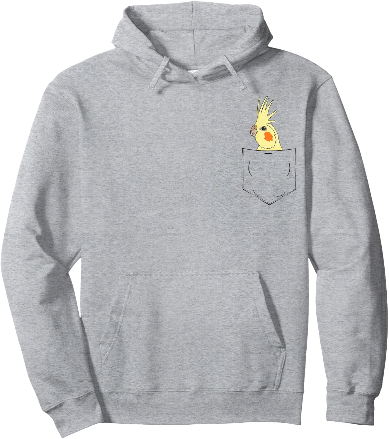 Lutino Cockatiel Bag Birds Gift Parakeets Hoodie - Hoodie | Ash