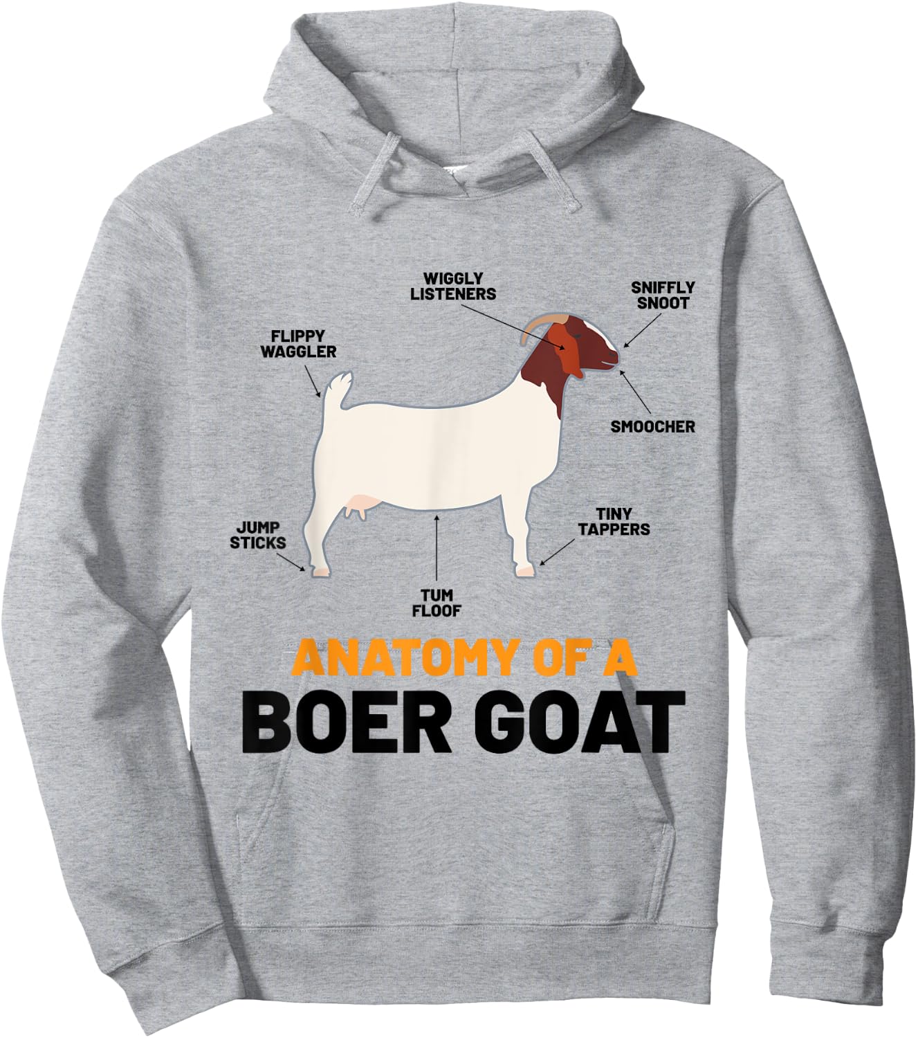 Boer Goat Lover Shirs Pet Meme Animal Pun Funny Boer Goat Hoodie - Hoodie | Ash