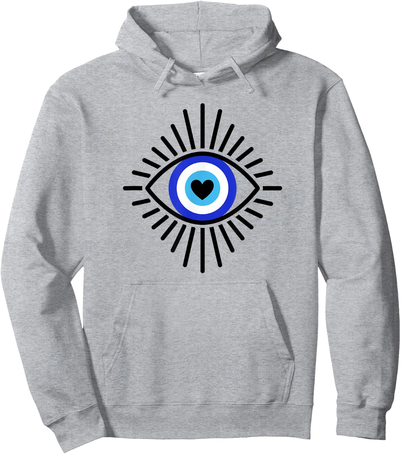 Evil Eye Spiritual Aesthetic Esoteric Mystical Theme Hoodie - Hoodie | Ash