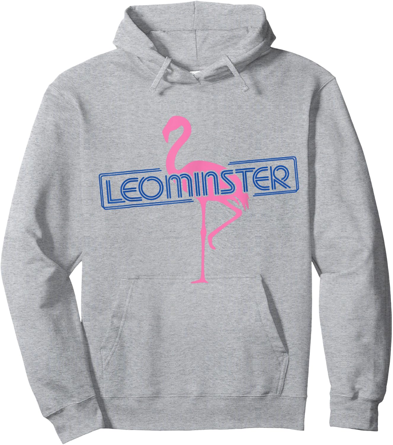 Leominster MA Flamingo Hoodie - Hoodie | Ash