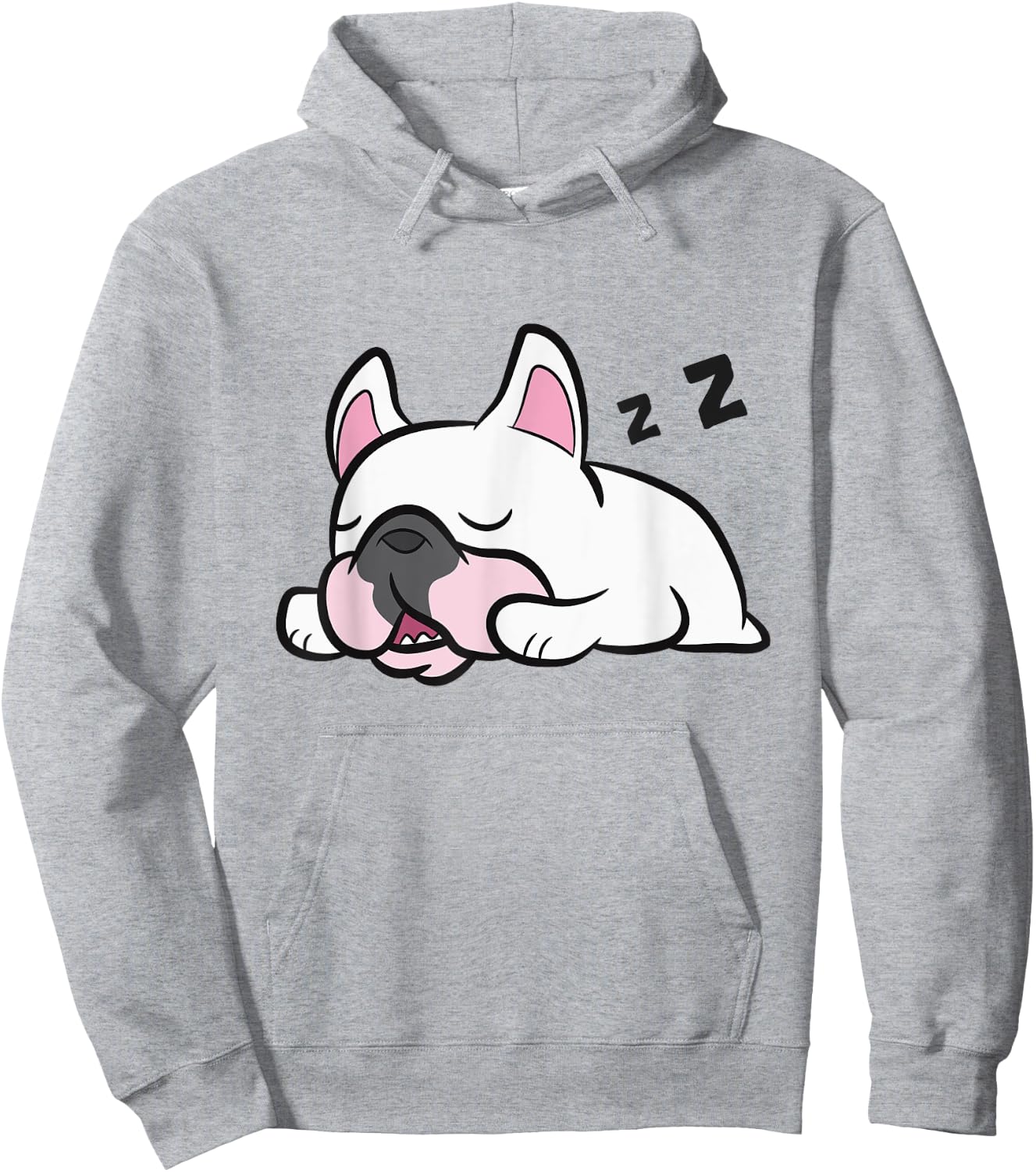 French Bulldog Puppy Sleeping Tired French Bulldog Men Women Girls Kids Hoodie - Hoodie | Ash