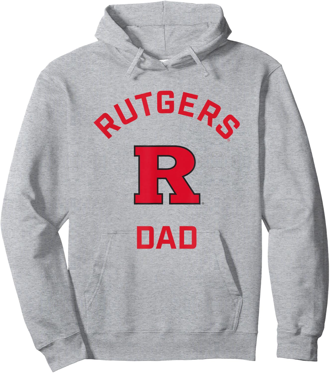 Rutgers University Scarlet Knights Arched Dad Hoodie - Hoodie | Ash
