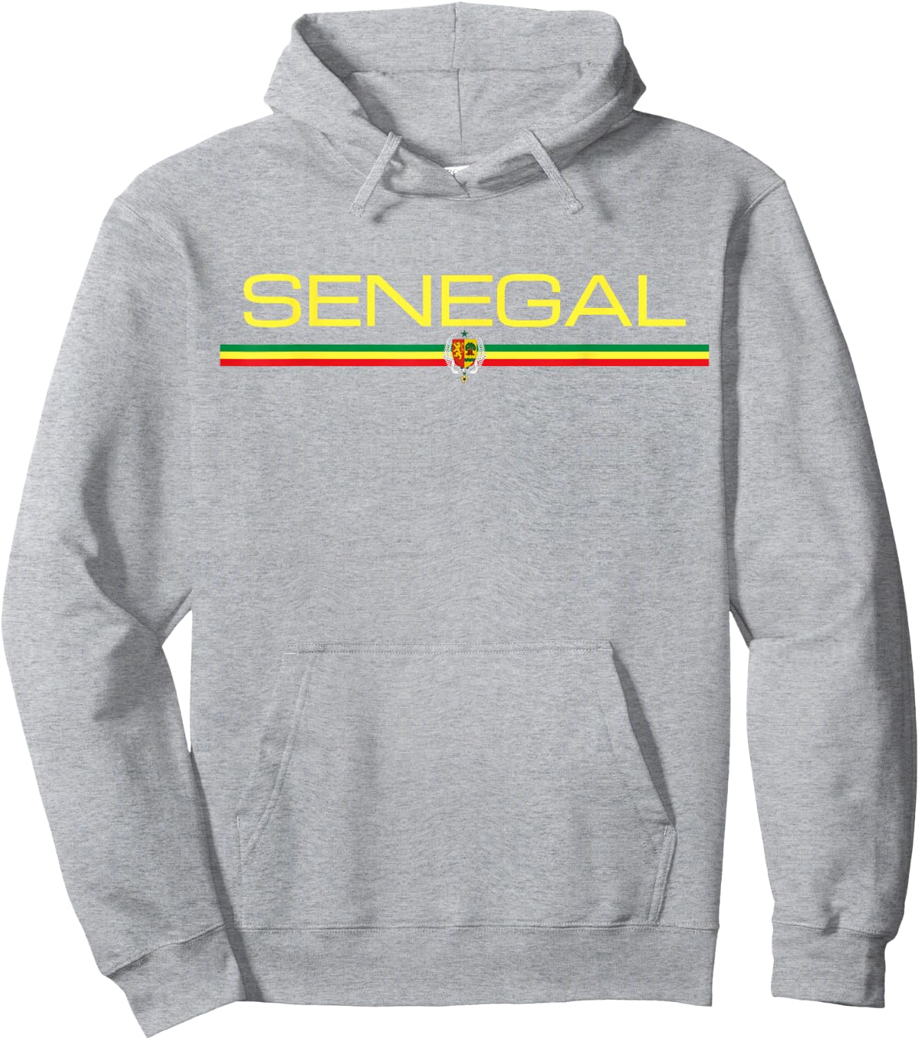Senegal Flag Sengalese Sports Athletic Jersey Style Hoodie - Hoodie | Ash