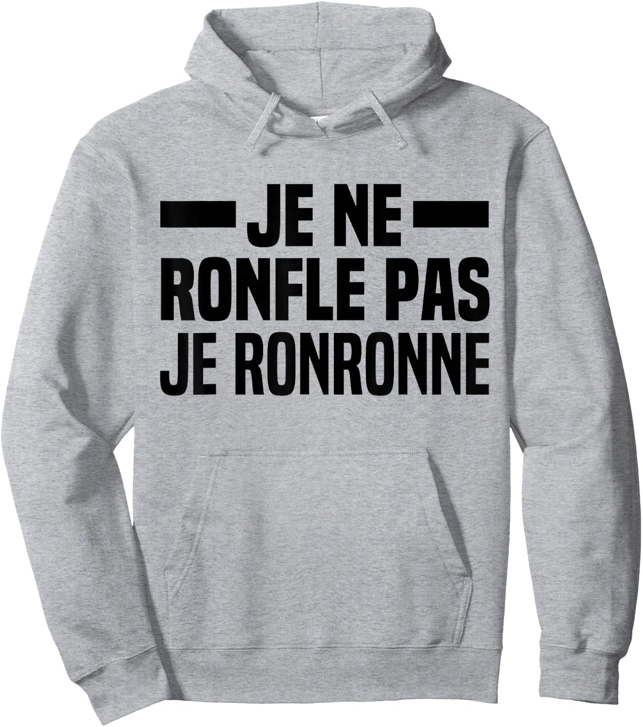 Je Ne Snorfle Je Ne Snorne Snoring Night Humour Sleep , white, S Hoodie - Hoodie | Ash