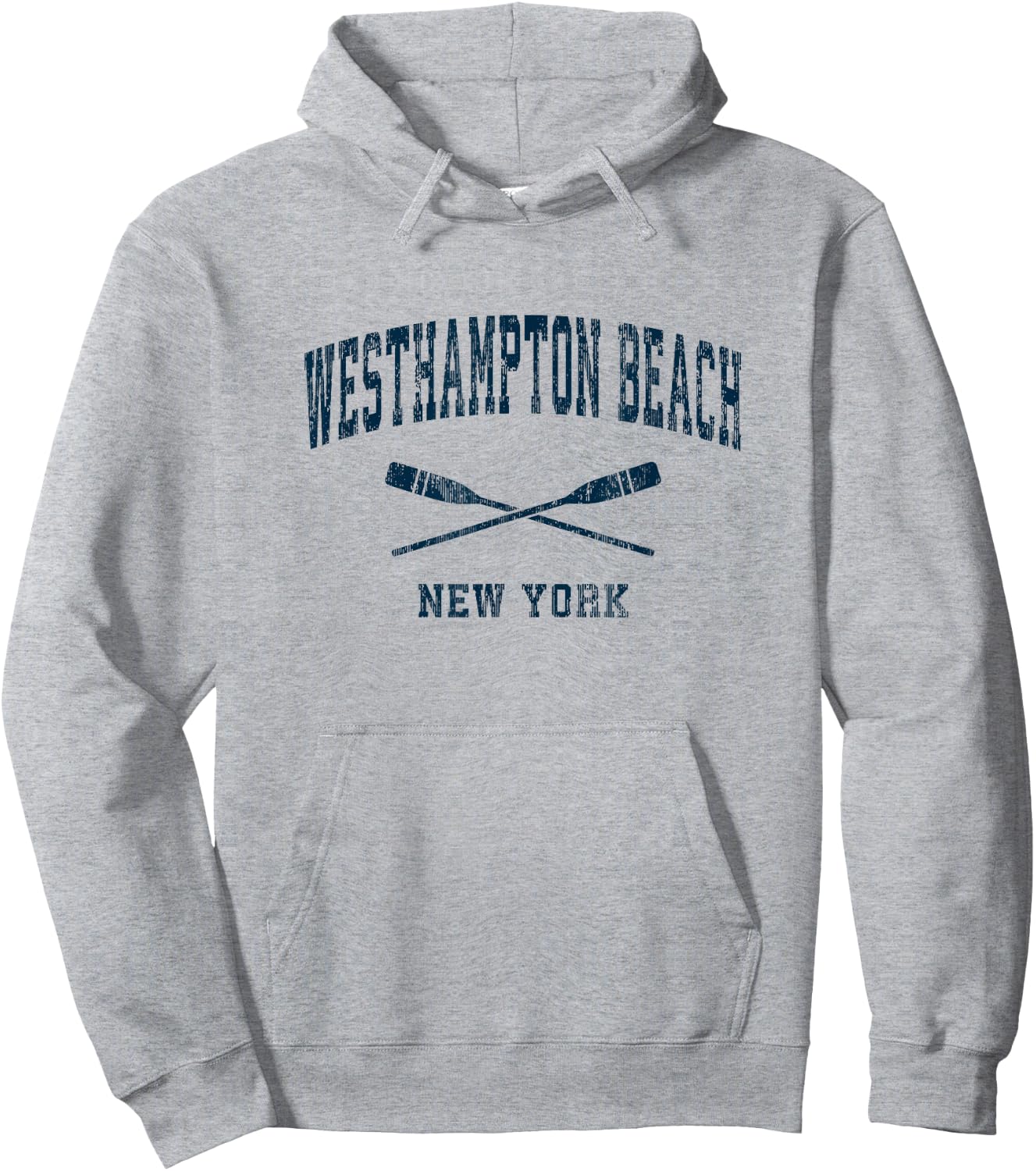 Westhampton Beach New York Vintage Nautical Paddles Sports O Men Women Kids Hoodie - Hoodie | Ash