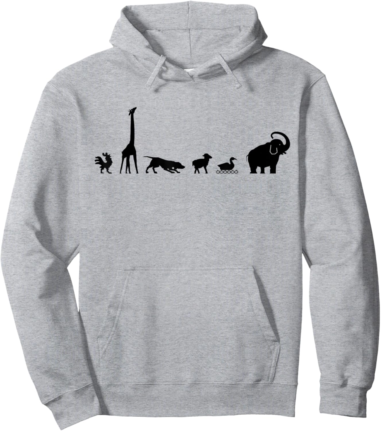 Animals Graphic Animal Lover Zoo - Adult & Youth Hoodie - Hoodie | Ash