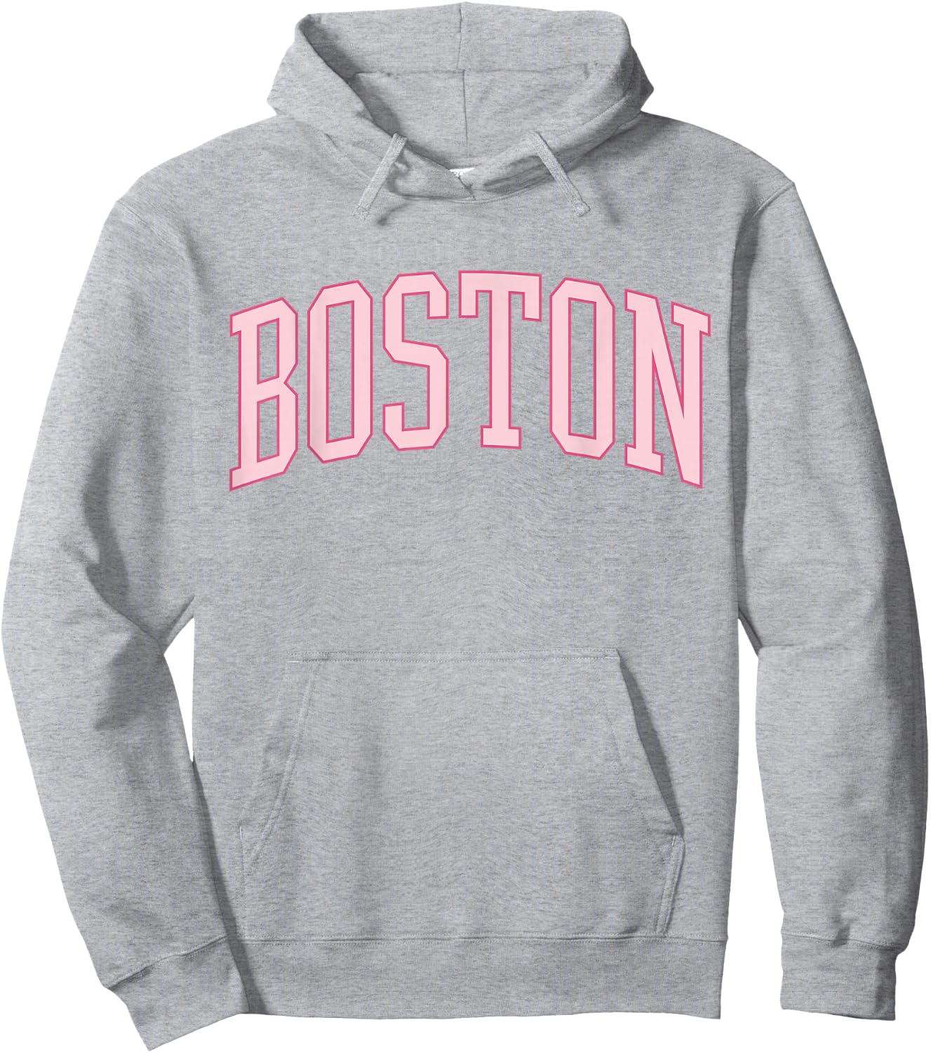 Boston Cute Preppy Varisty Pink Hoodie - Hoodie | Ash