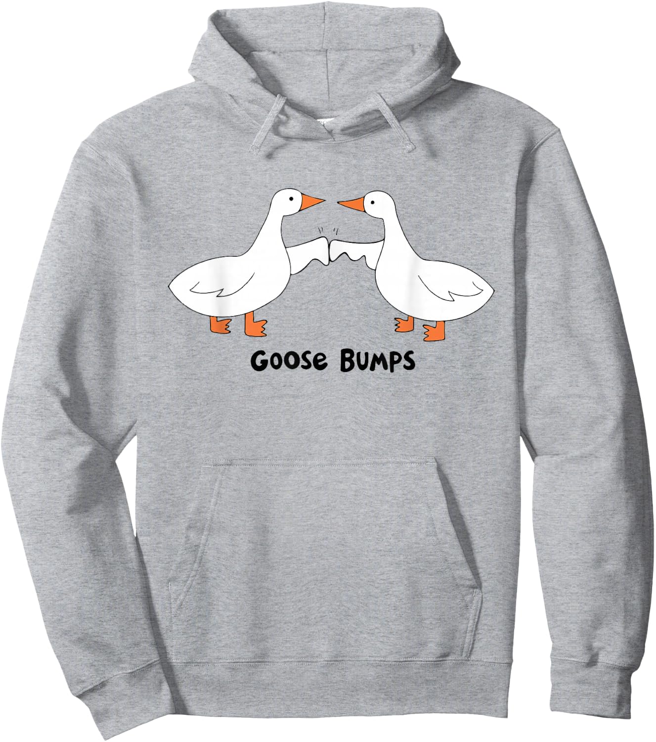 Funny Goose Bumps Duck Meme Silly Goose Lover Trendy Costume Hoodie - Hoodie | Ash