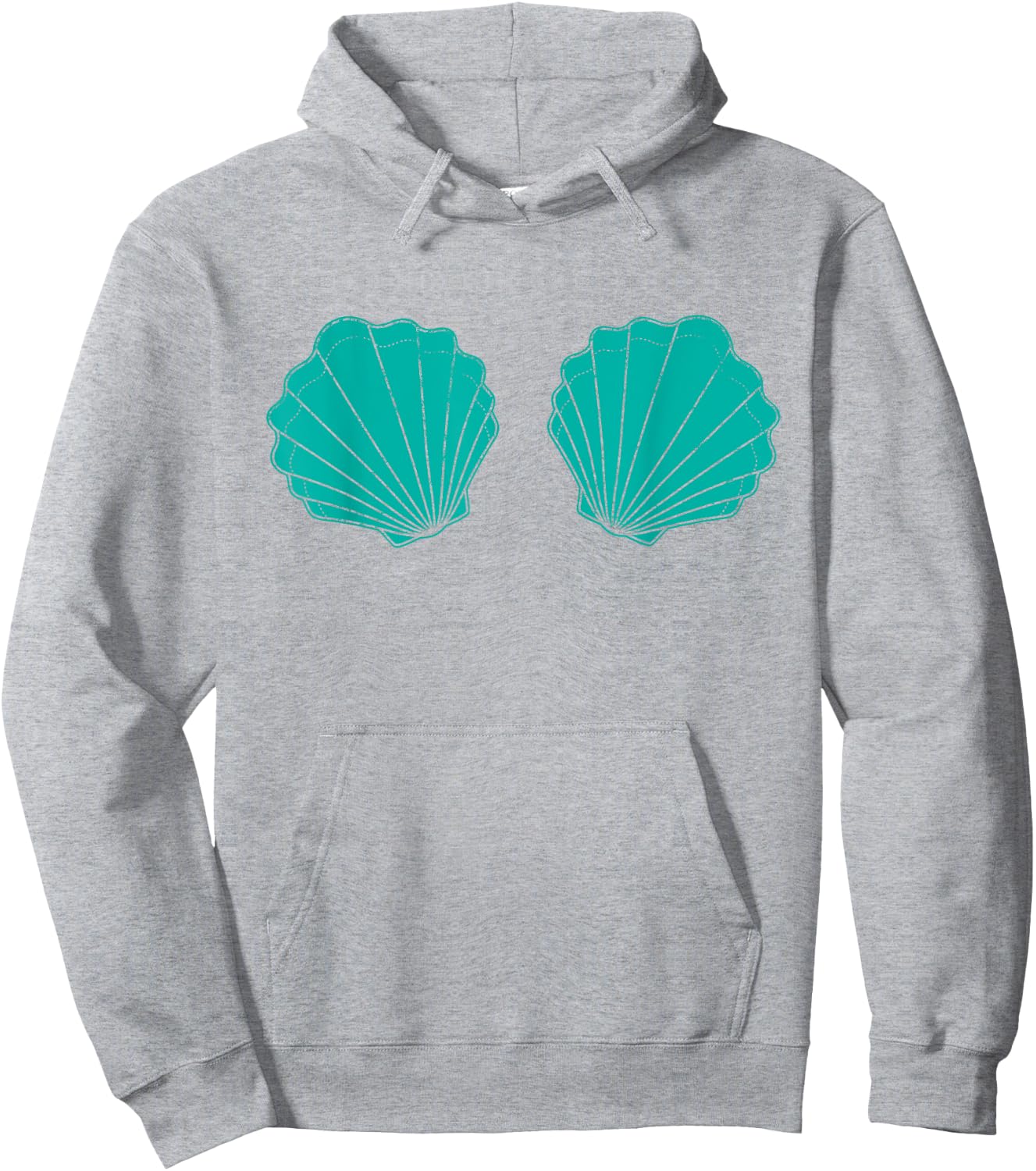 Mermaid Seashell Bikini Sea Shells Mermaid Costume Hoodie - Hoodie | Ash