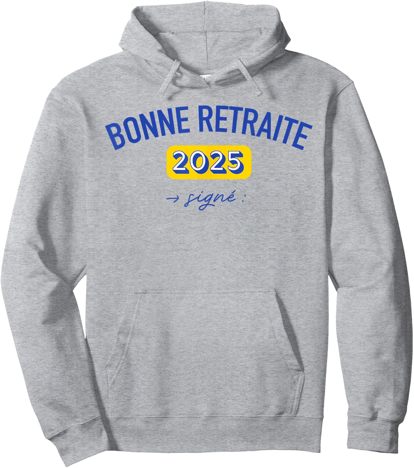 Gift Colleague Happy Retirement 2025 Dedication Signature , white, S Hoodie - Hoodie | Ash