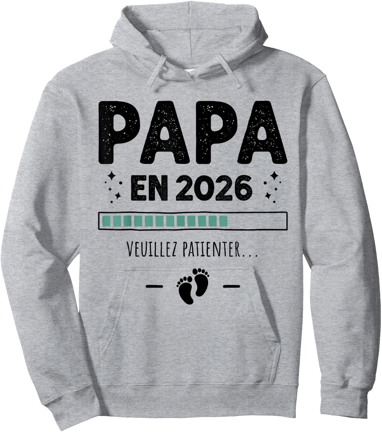 Futur Papa Funny - Humour Announcement Pregnancy Dad 2026 Hoodie - Hoodie | Ash