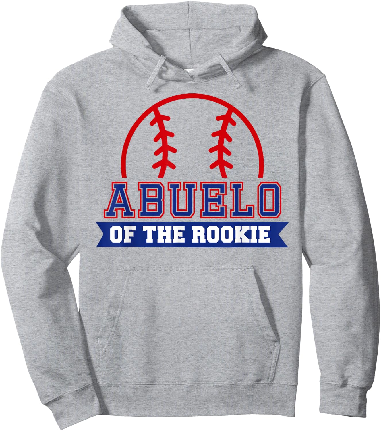 Abuelo of Rookie 1st Birthday Baseball Theme Matching Party Hoodie - Hoodie | Ash