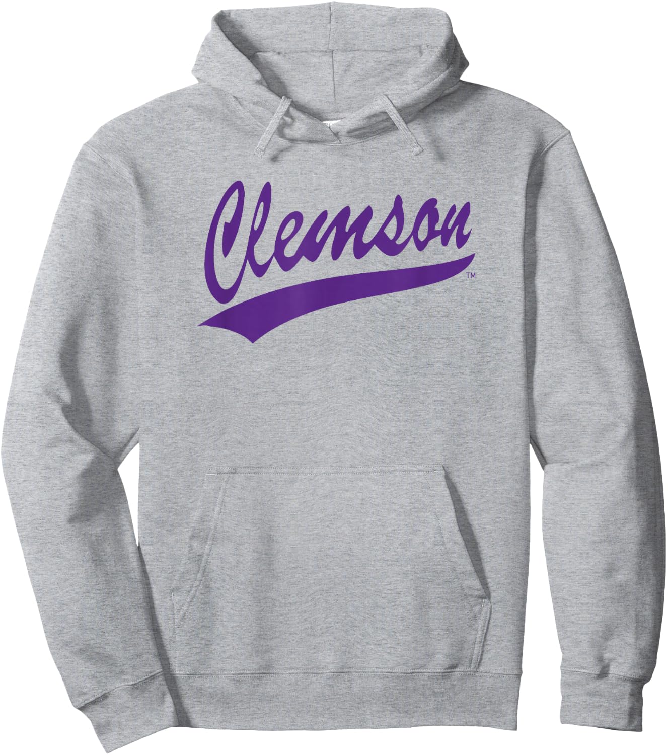 Elite Authentics Clemson Tigers Classic Logo Orange -Adult Hoodie - Hoodie | Ash