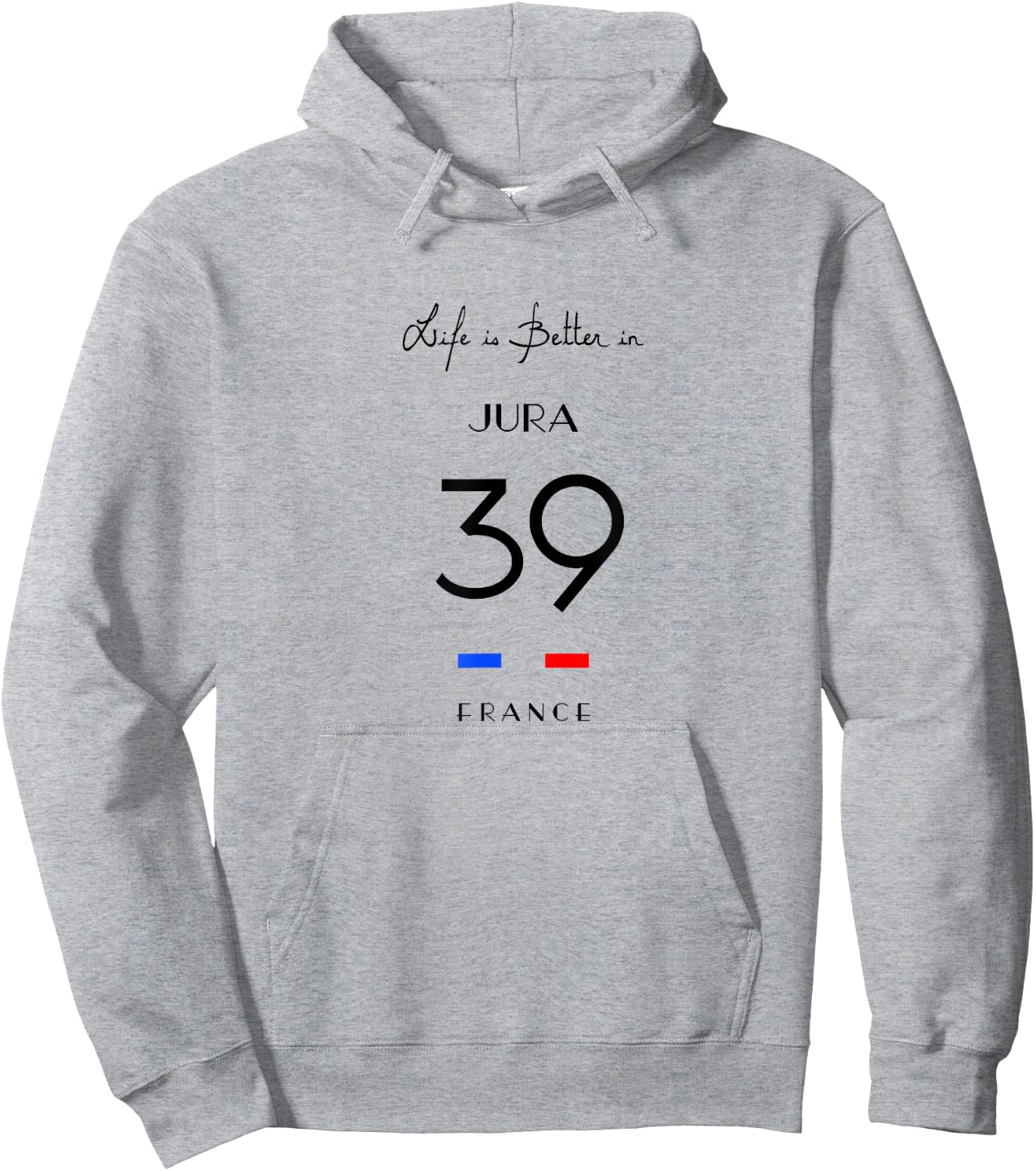 Life is Better at JURA Number 39 Franche-Comté France , white, S Hoodie - Hoodie | Ash