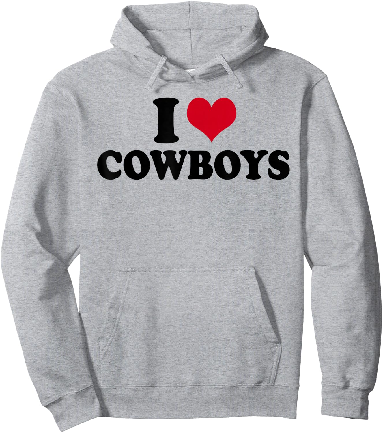 I Love Cowboys , White Hoodie - Hoodie | Ash