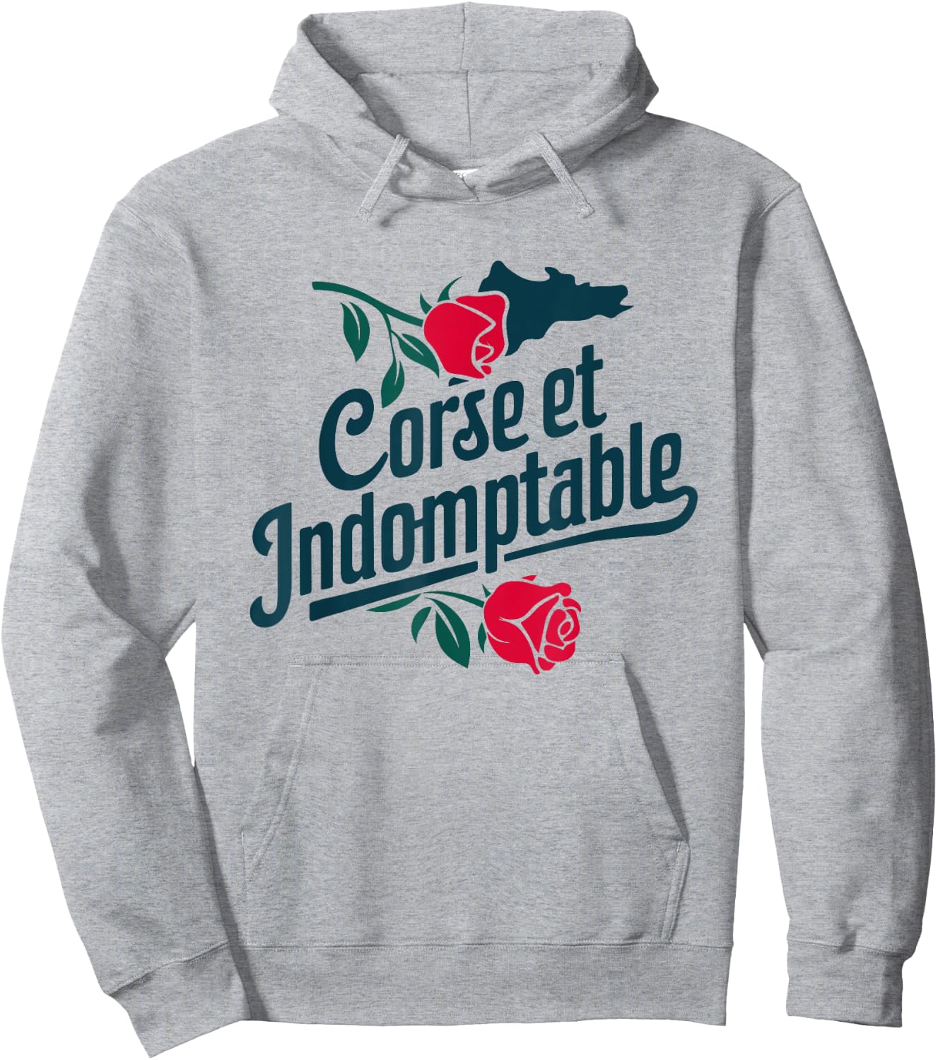Corsica and Indomitable Beauty Nature Freedom , white, S Hoodie - Hoodie | Ash