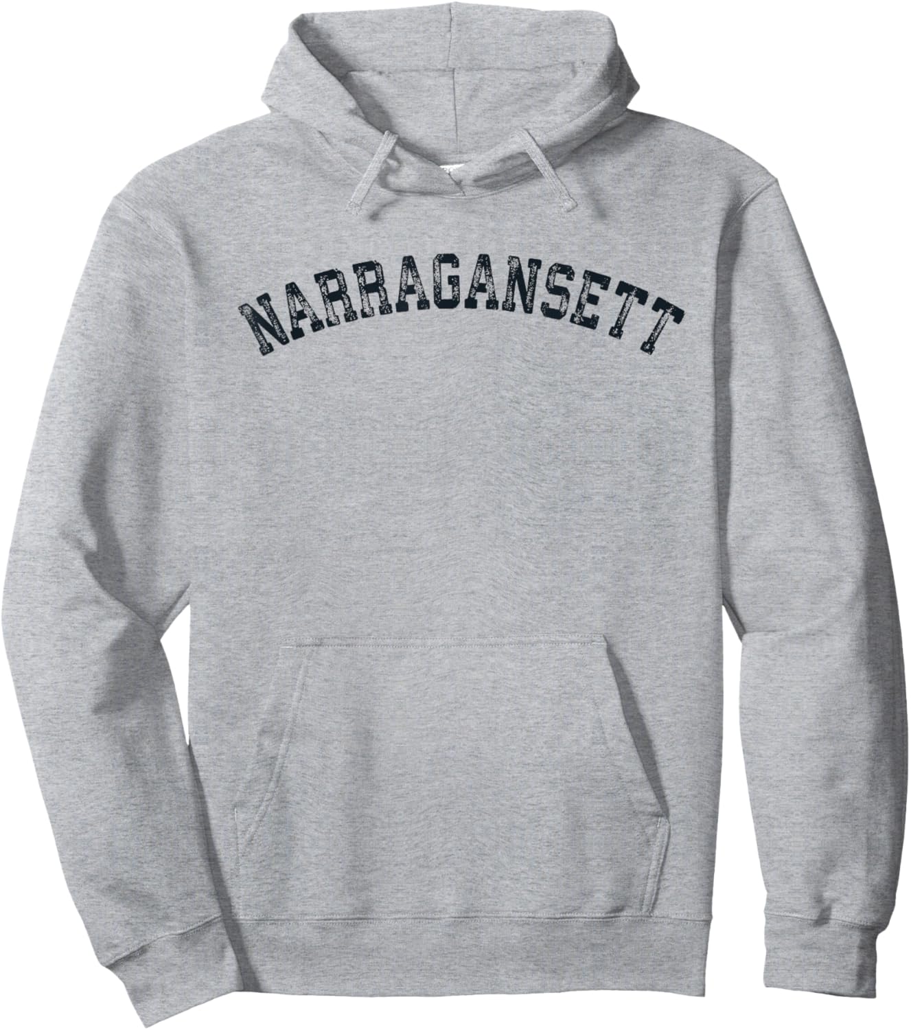 Vintage Narragansett RI T Shirt Scrum Old 401 Retro Sports T Hoodie - Hoodie | Ash