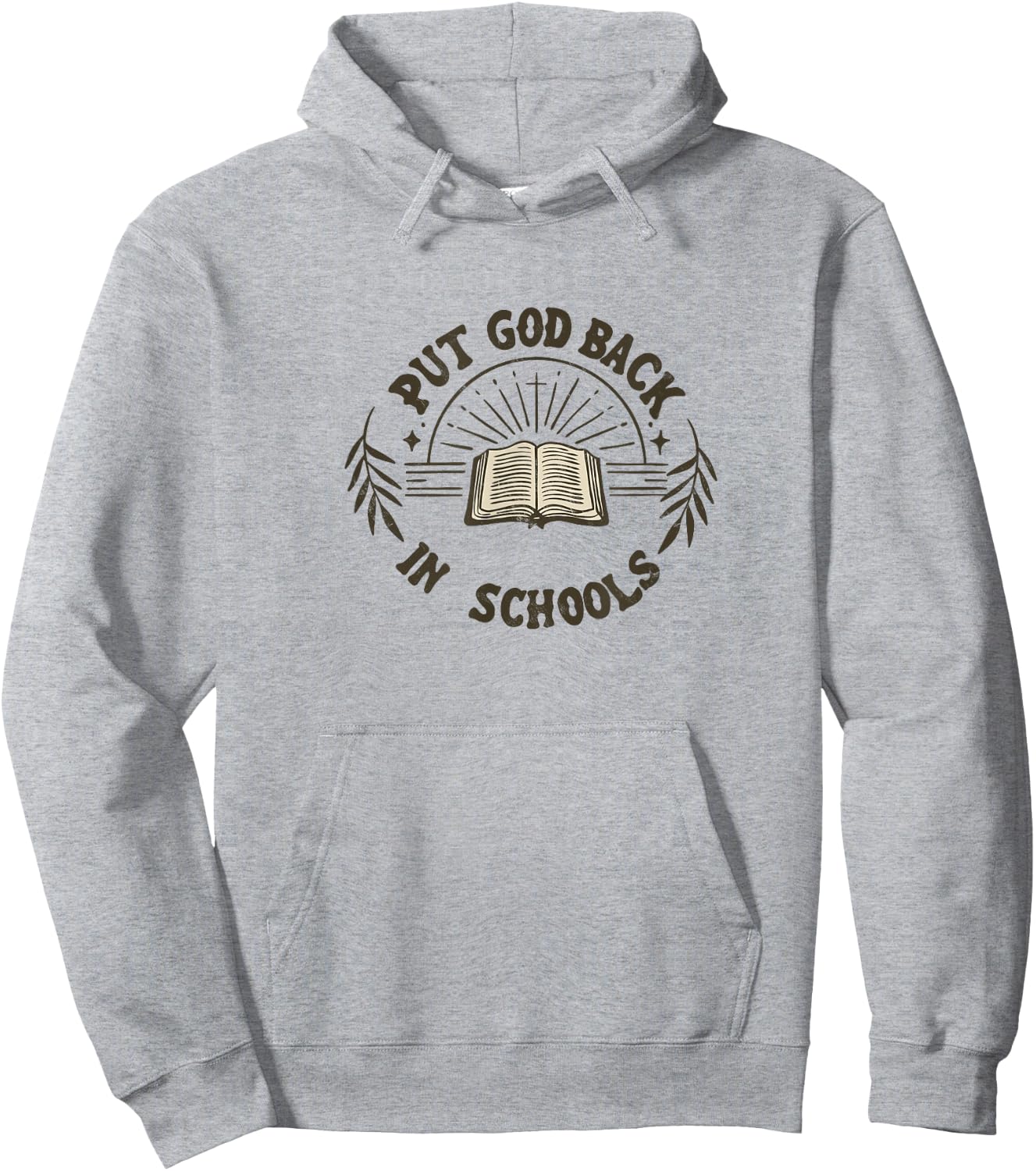 Put God Back In Schools Bible Christian Jesus Teacher Hoodie - Hoodie | Ash