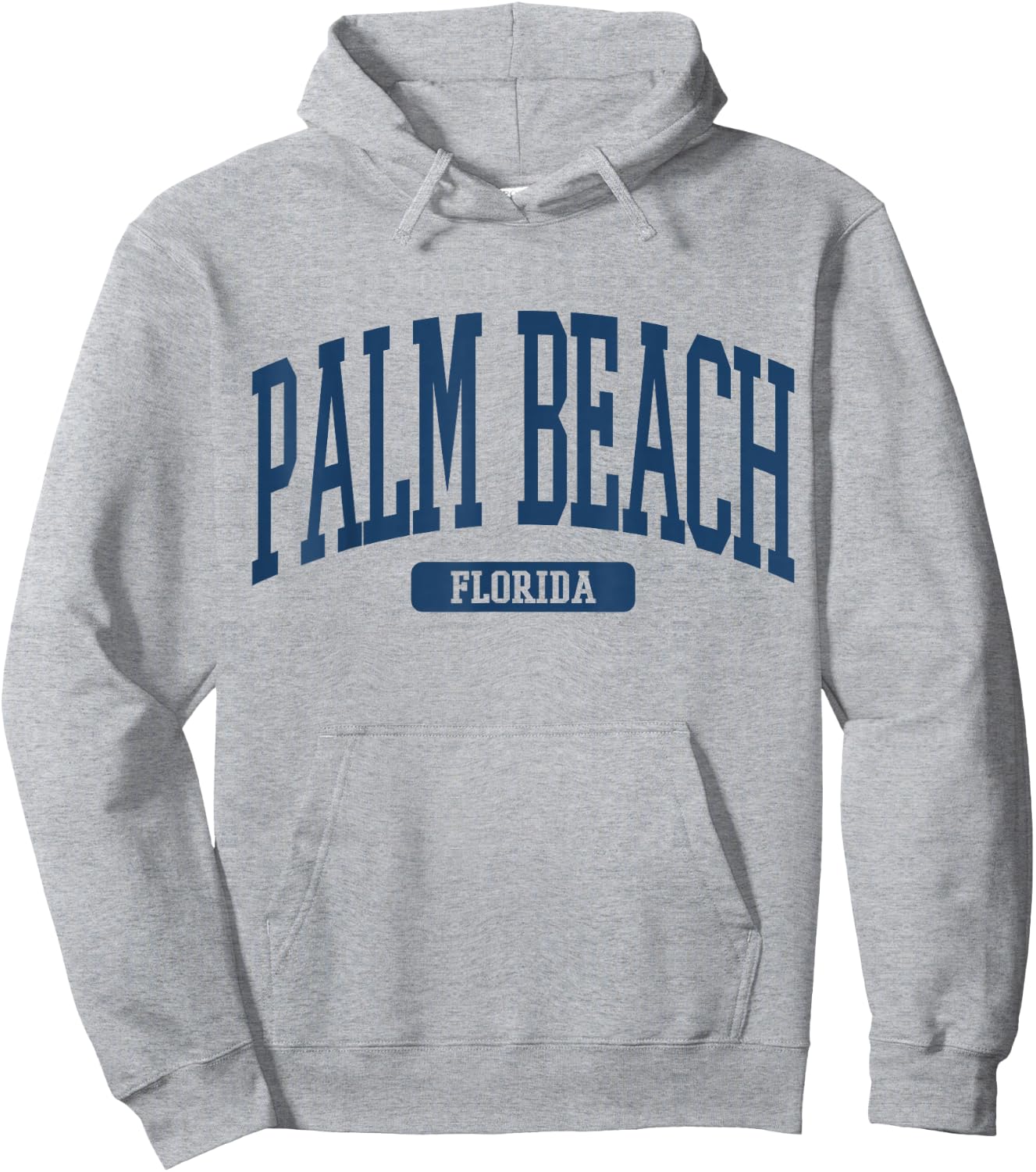 Palm Beach Florida Souvenir Beach Classic, Minimalist Hoodie - Hoodie | Ash