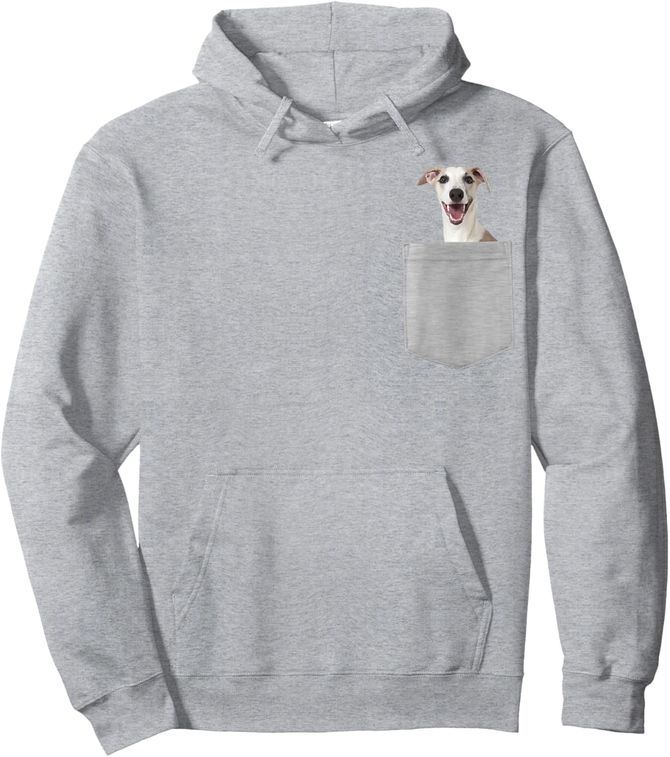 Dog in Your Pocket Whippets t shirt shirt Medium Heather Grey Hoodie - Hoodie | Ash