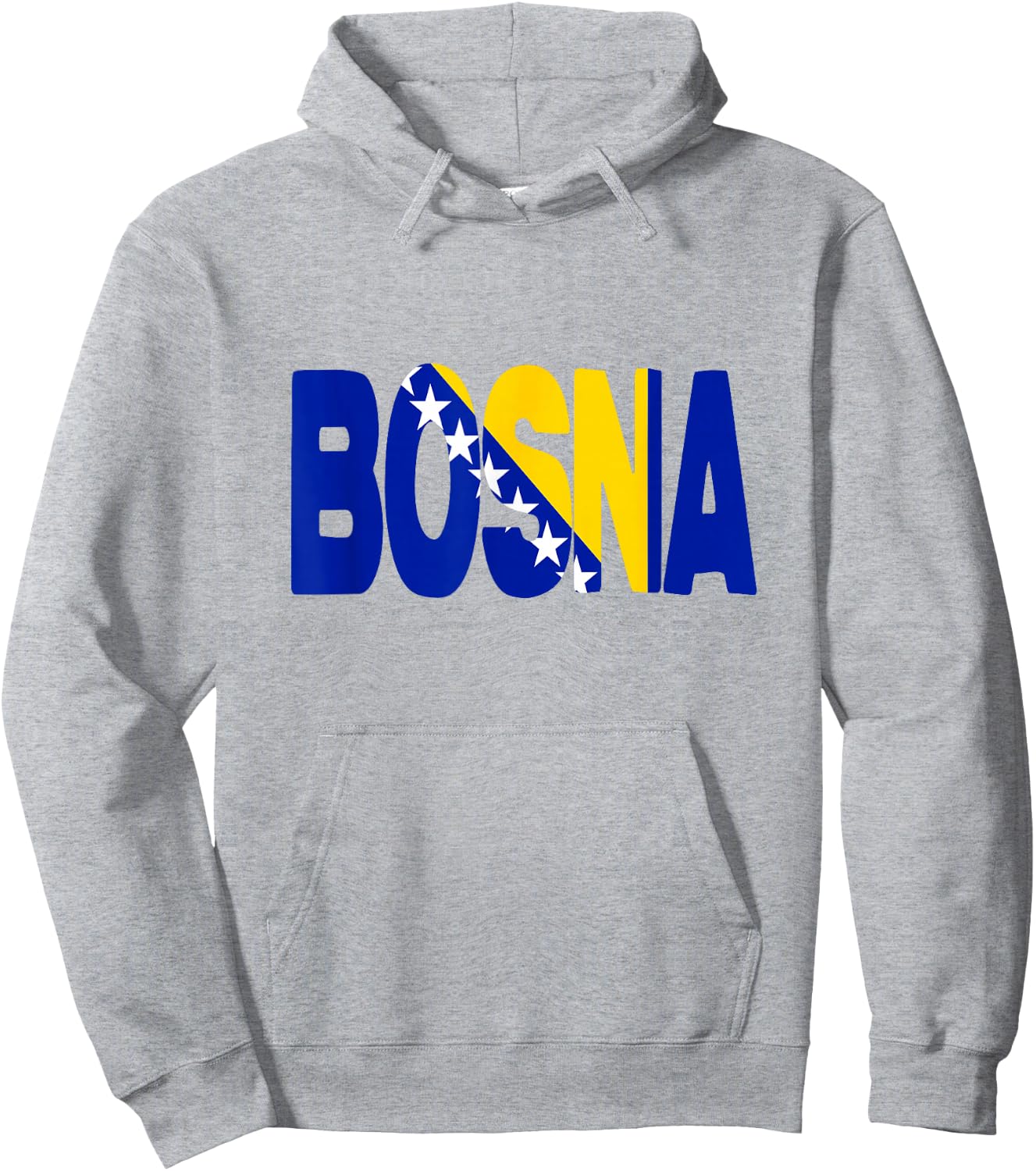 Bosnien Herzegowina Flagge Wort Buchstaben Bosna Hoodie - Hoodie | Ash