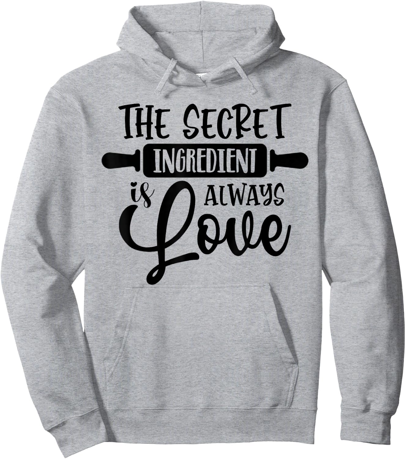 The Secret Ingredient Is Always Love Funny Baking Hoodie - Hoodie | Ash