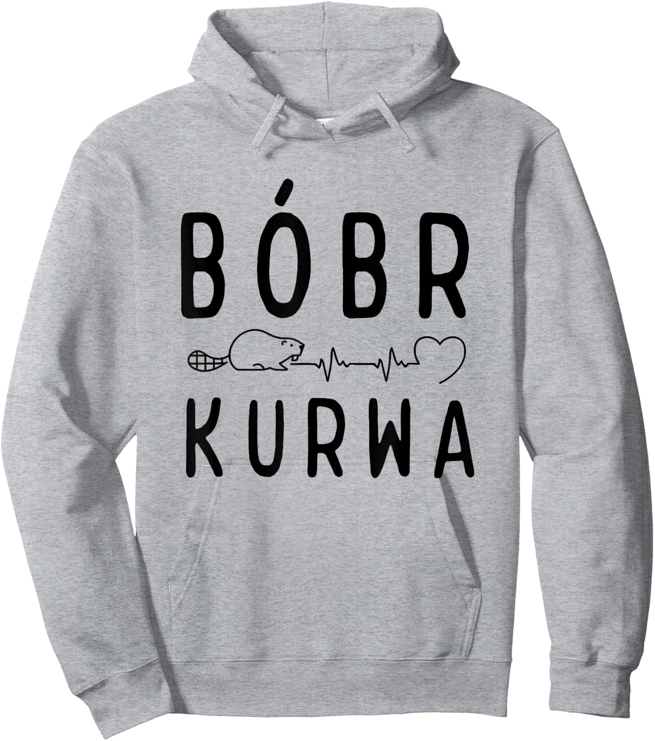 Polish Biber with "Bober Kurwa" "Yes Pierdole Bobr" , white, S Hoodie - Hoodie | Ash