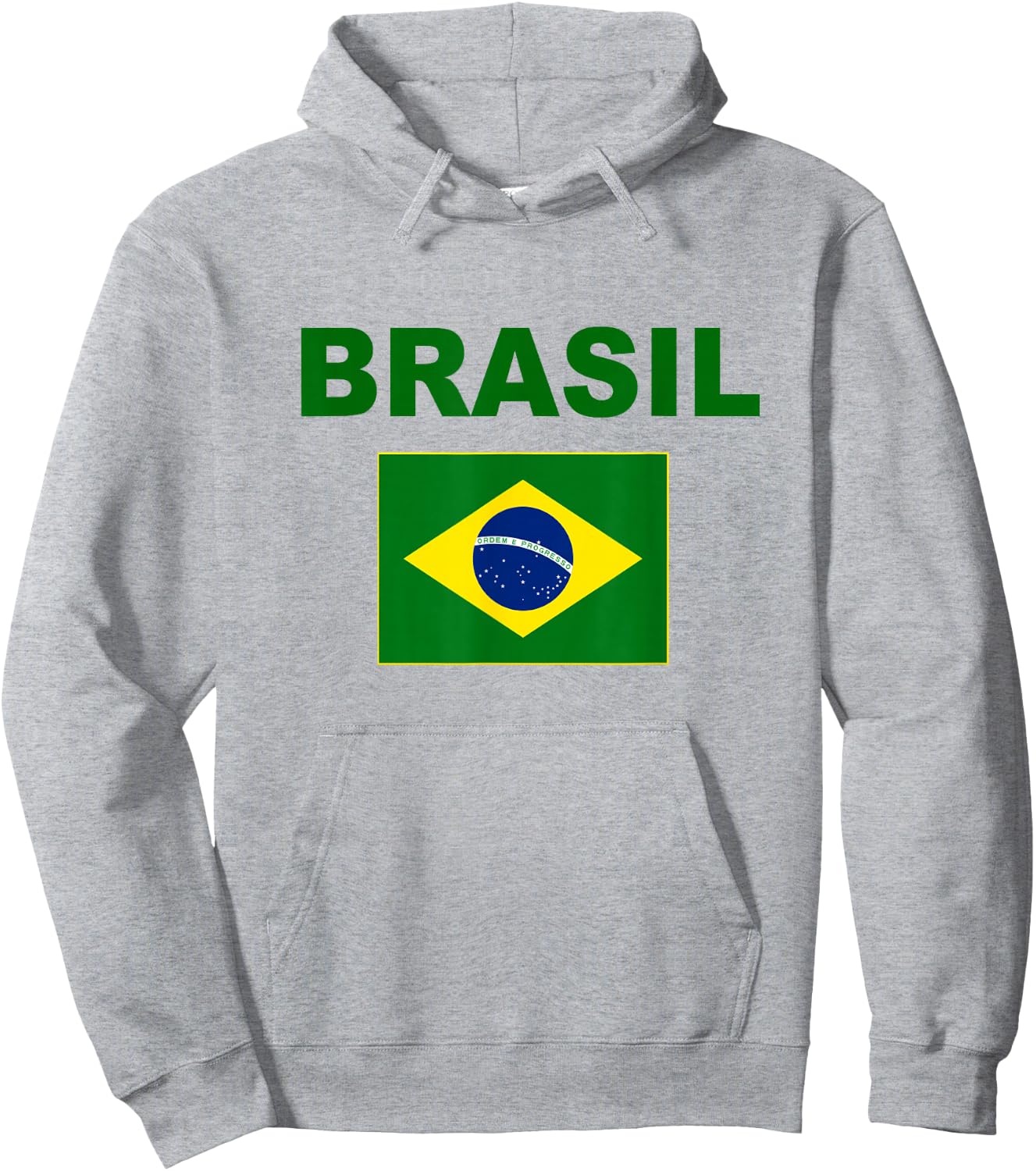 Brazil Flag Cool Brazilian Flags Men Women Brasil Hoodie - Hoodie | Ash