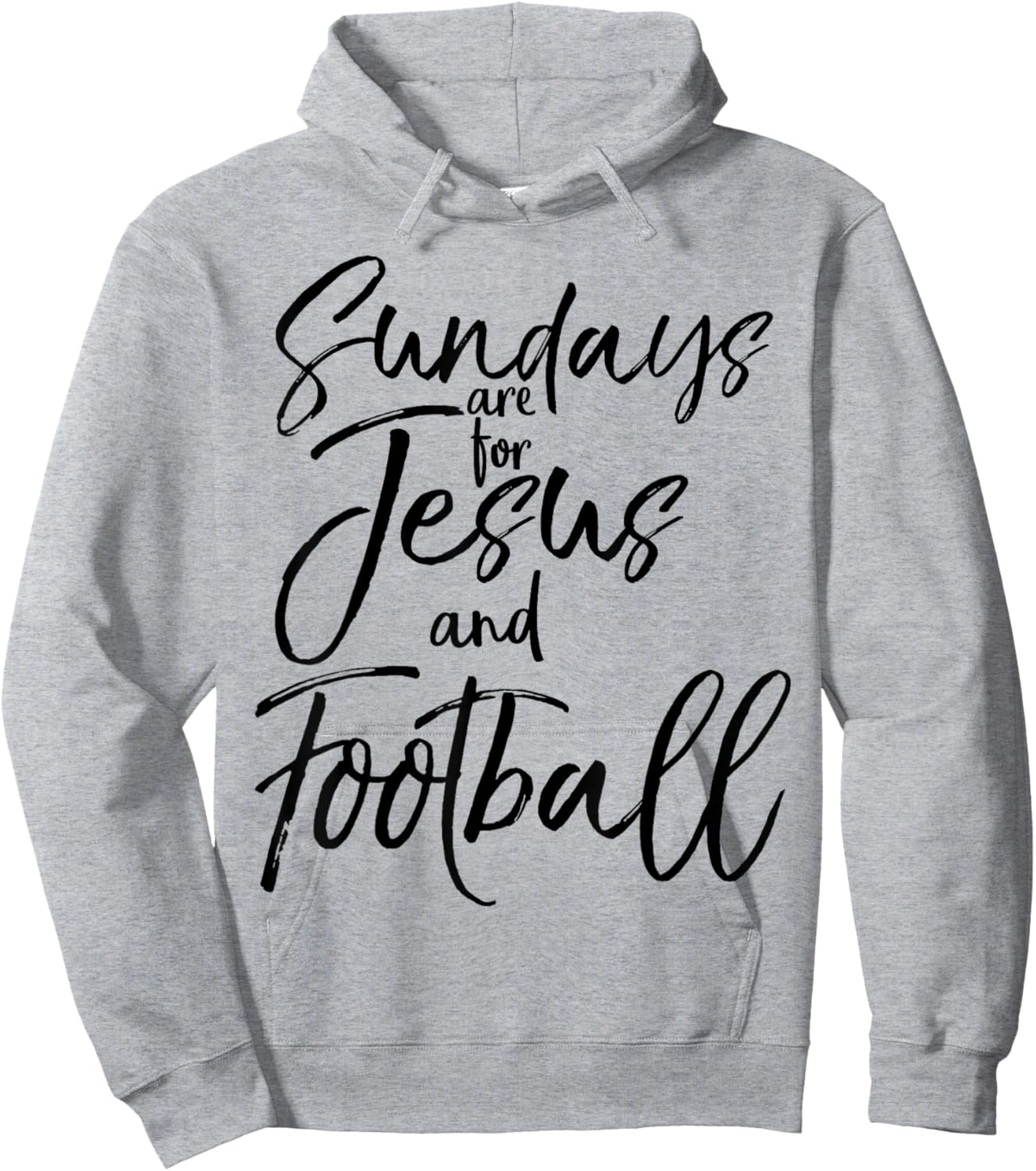 Sundays are for Jesus and Football Vintage Christian Shirt Hoodie - Hoodie | Ash