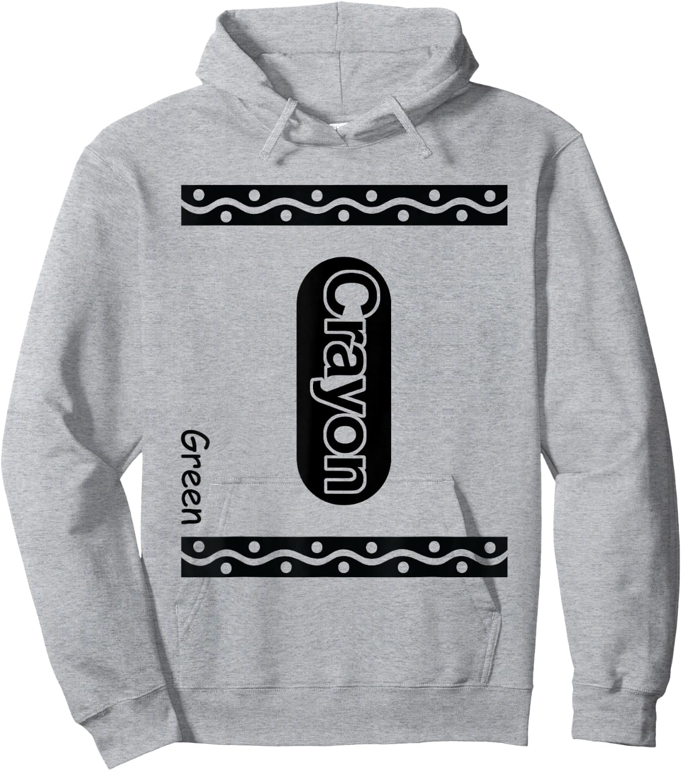 Green Crayon Costumes For Adults Hoodie - Hoodie | Ash