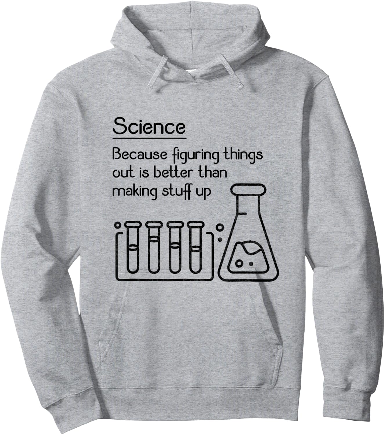 Science because figuring things out is better... Funny Meme,Short Sleeve Hoodie - Hoodie | Ash