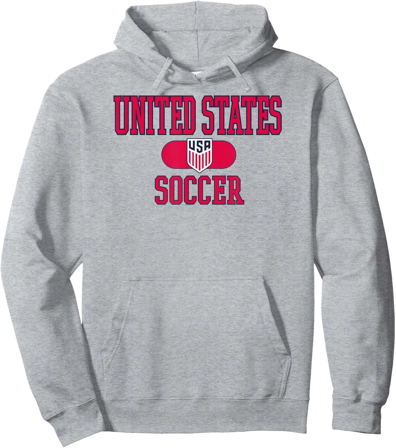 United States Soccer Varsity Gray USMNT Officially Licensed Hoodie - Hoodie | Ash