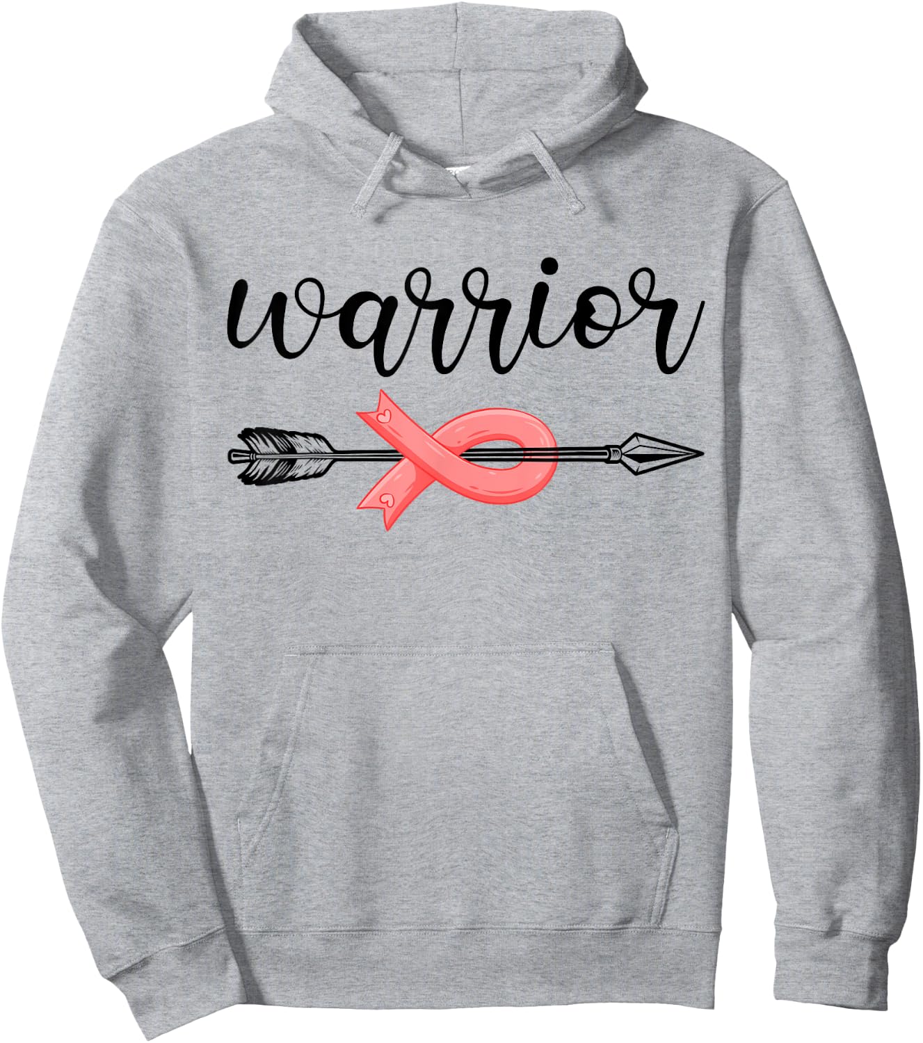 Endometrial Uterine Cancer Warrior Uterine Cancer Awareness Hoodie - Hoodie | Ash