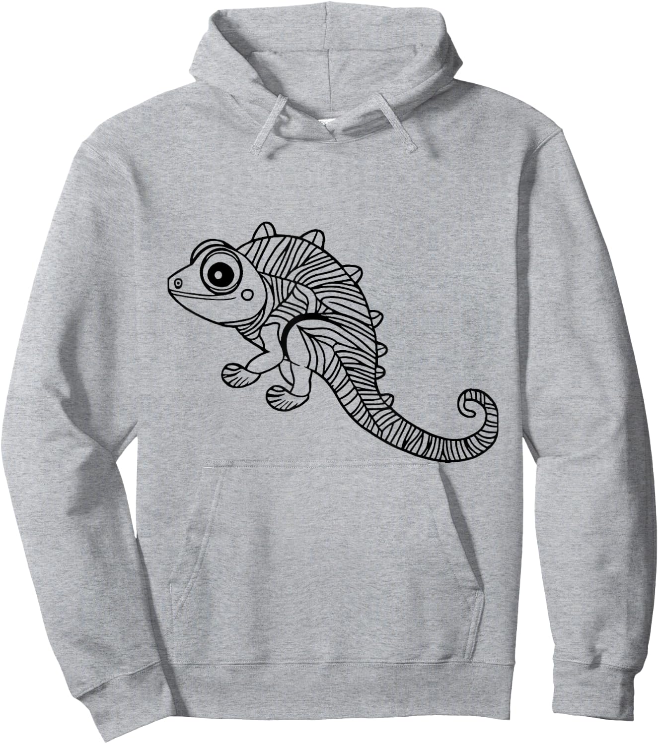Chamäleon ausmalen und selbst bemalen anmalen Hoodie - Hoodie | Ash