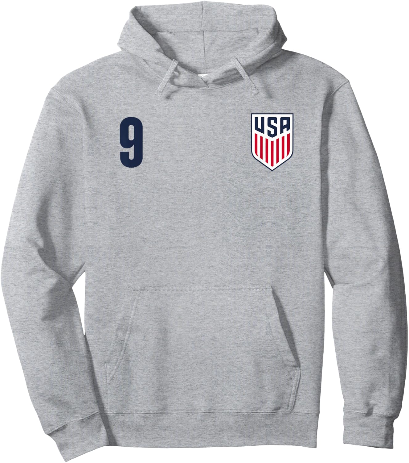 Officially Licensed US Soccer Ricardo Pepi, Legacy #9 Hoodie - Hoodie | Ash
