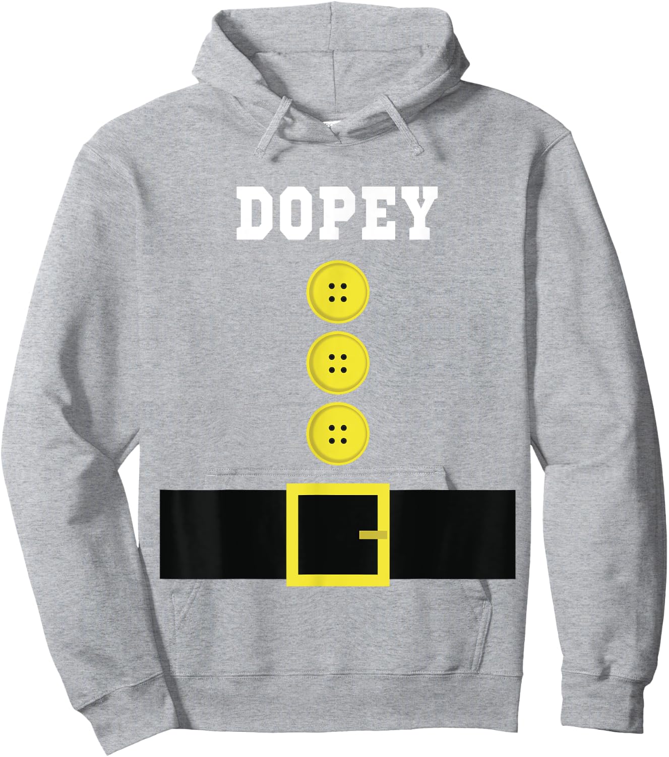 Funny DOPEY Halloween Costume Gift Novelty Shirt Hoodie - Hoodie | Ash