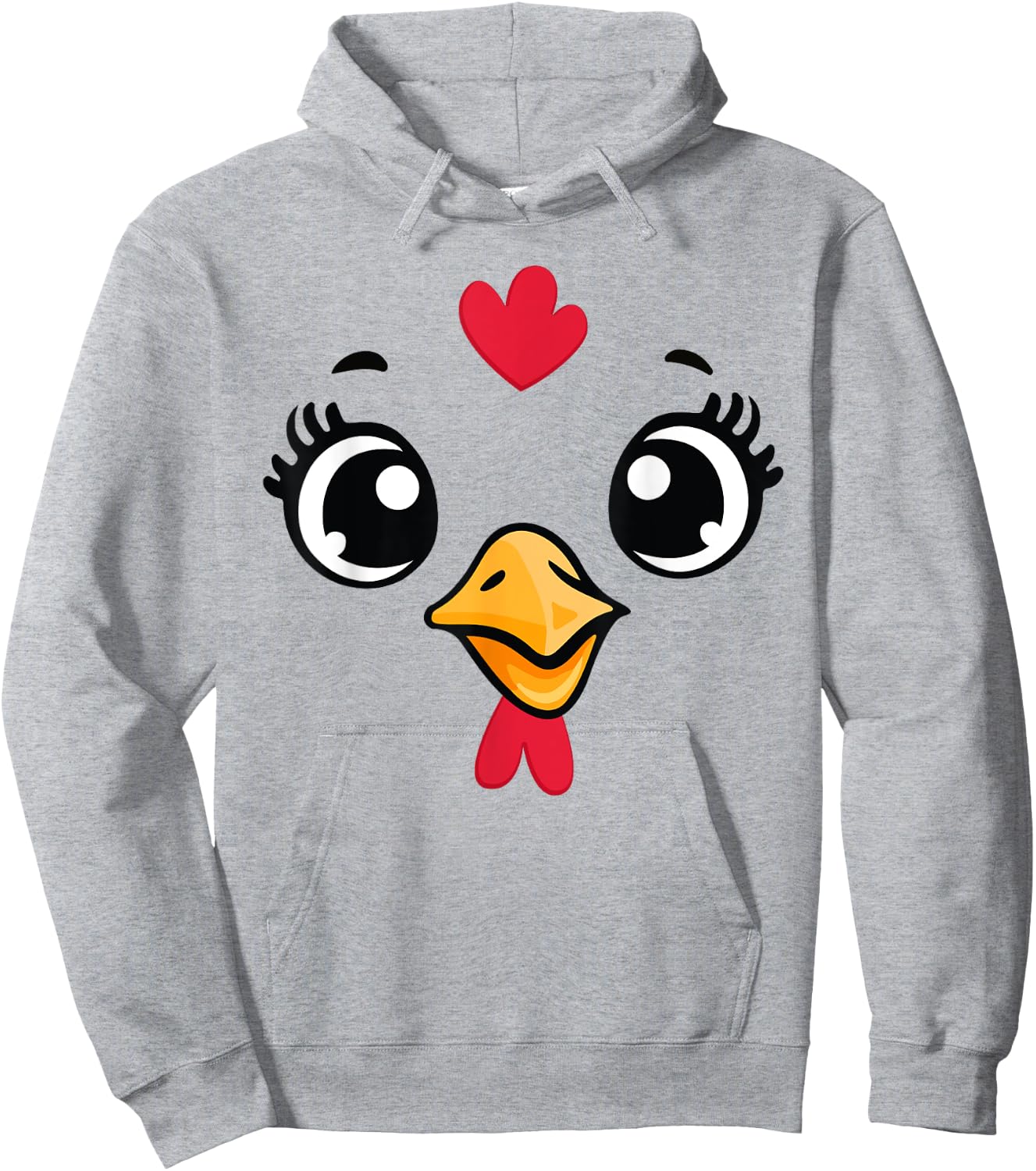 Funny Chicken Halloween Costume Women Kids Halloween Hoodie - Hoodie | Ash